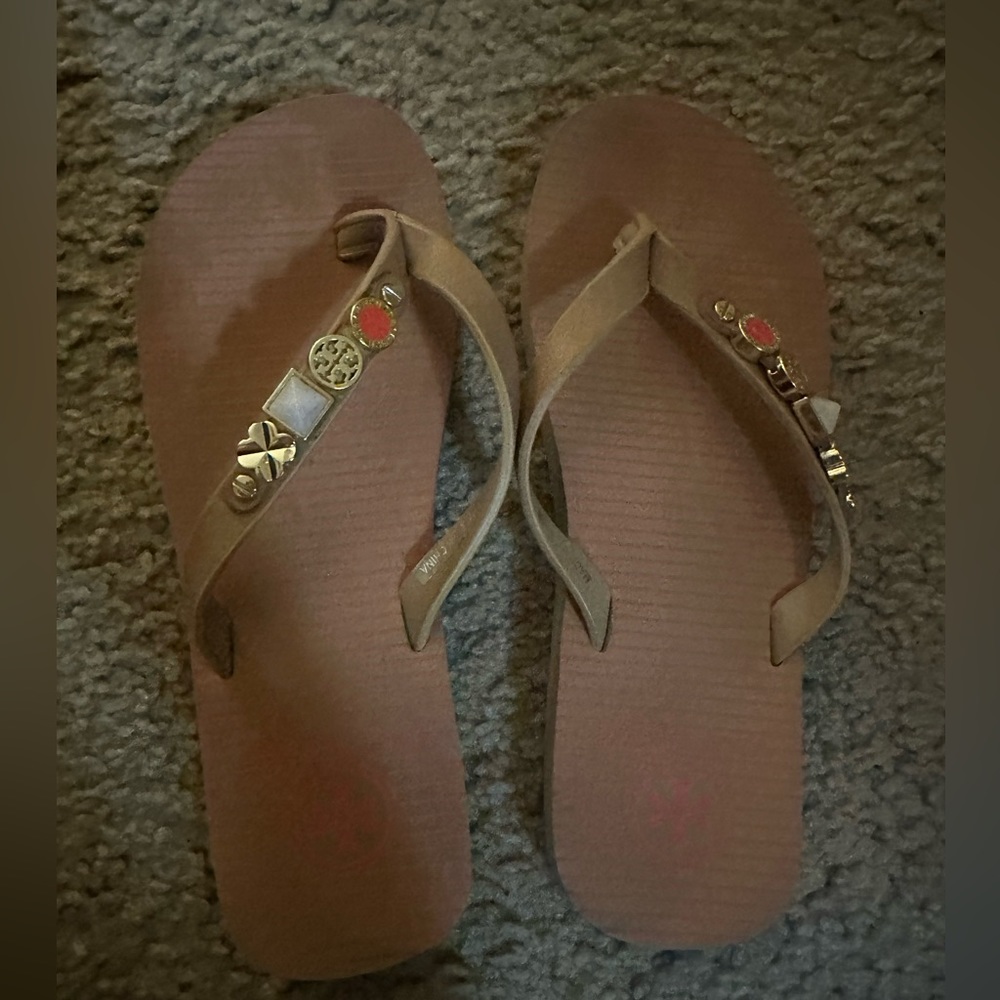 Tory Burch sandals.